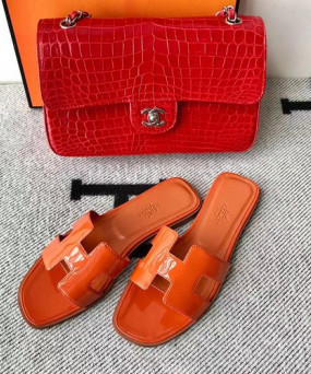 에르메스 올수공 오란 슬리퍼 샌들 페이던트 24